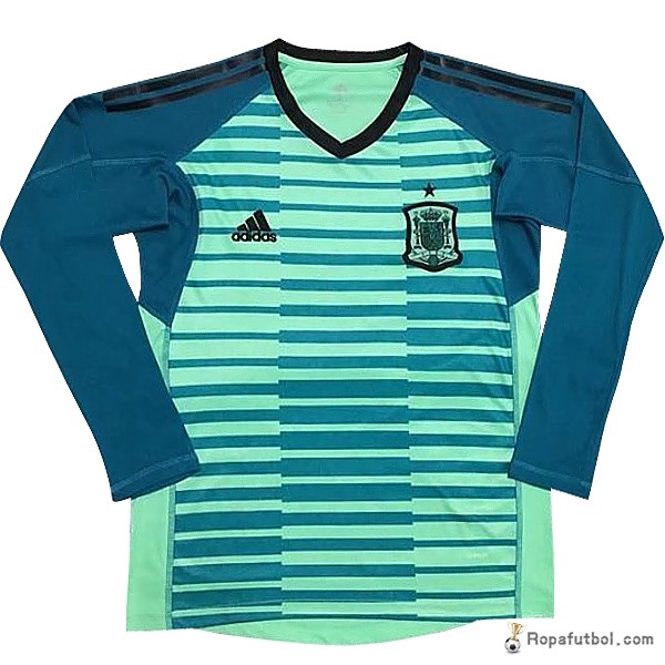 Camiseta España Manga Larga Portero 2018 Verde